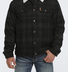 Cinch Mens Cinch Concealed Carry Black Wool Sherpa Fleece Jacket