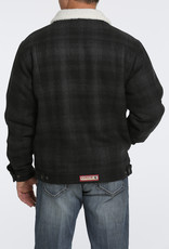 Cinch Mens Cinch Concealed Carry Black Wool Sherpa Fleece Jacket