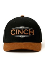 Cinch Cinch Brown Logo Corduroy Bill Black Flex Fit Ball Cap