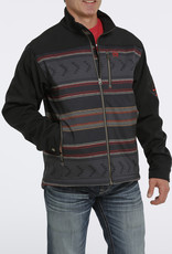 Cinch Mens Cinch Concealed Carry Black  Rust Aztec Body Bonded  Jacket