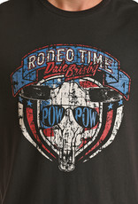 Unisex Dale Brisby Black Rodeo Time Graphic Short Sleeve T Shirt