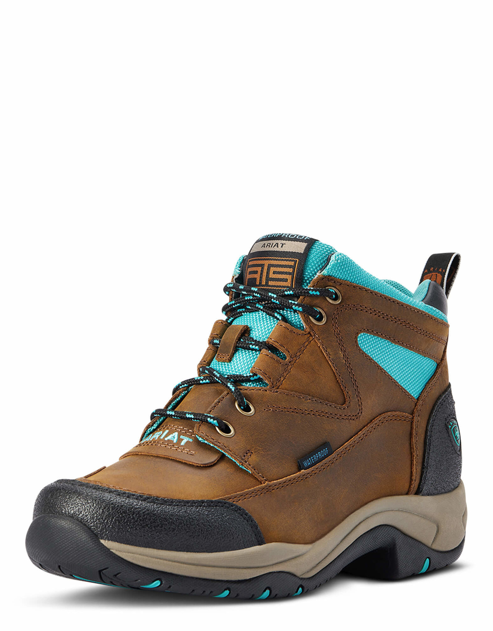 Ariat Ariat Terrain Ladies Weatherford Brown Turquoise H2O Water Proof