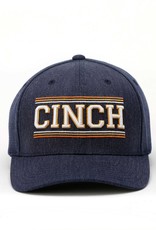 Cinch Mens Cinch Denim Blue Embroidered Flex Fit Ball Cap