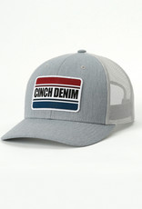 Cinch Cinch Grey White Mesh Logo Patch Trucker Baseball Cap