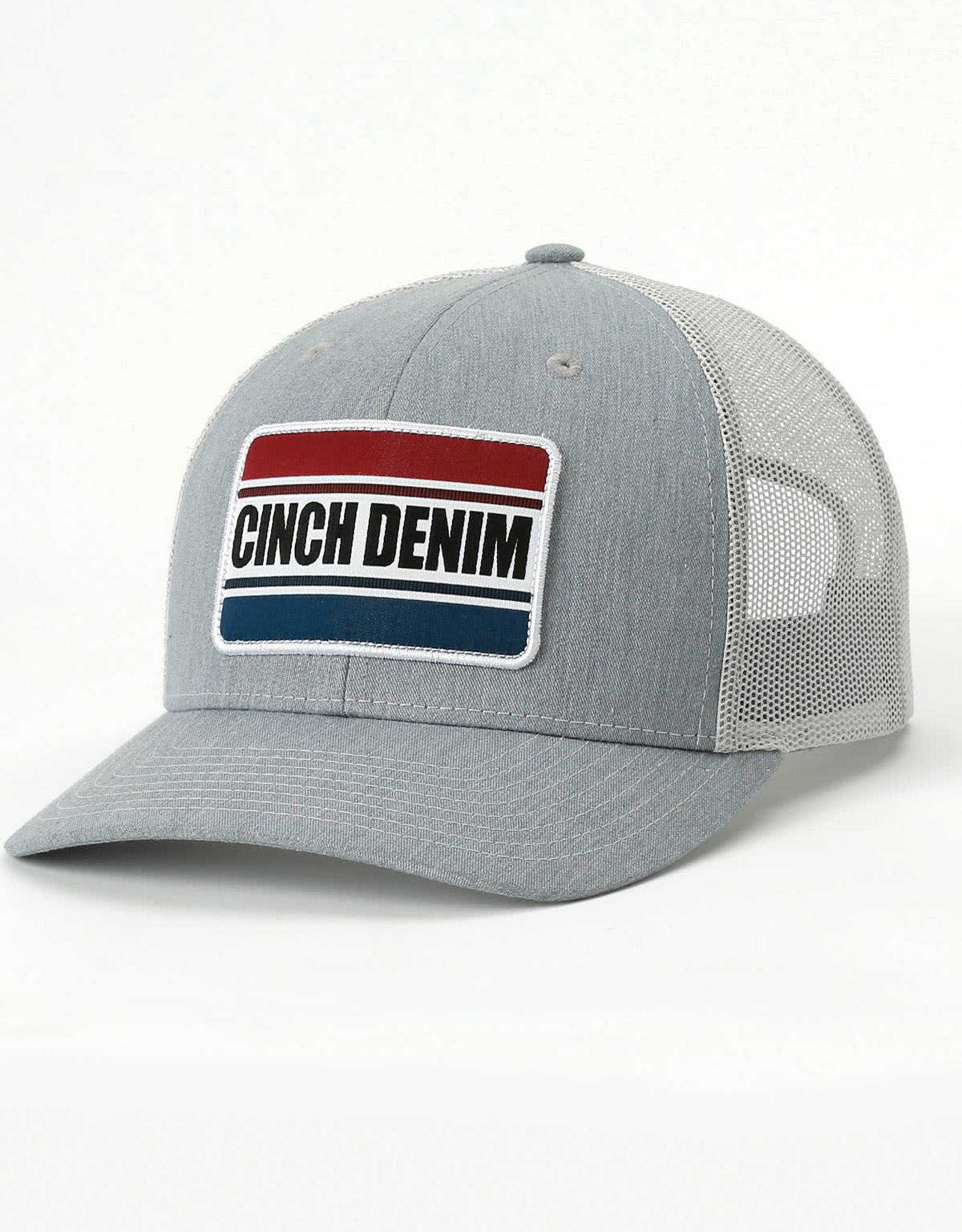 Cinch Cinch Grey White Mesh Logo Patch Trucker Baseball Cap