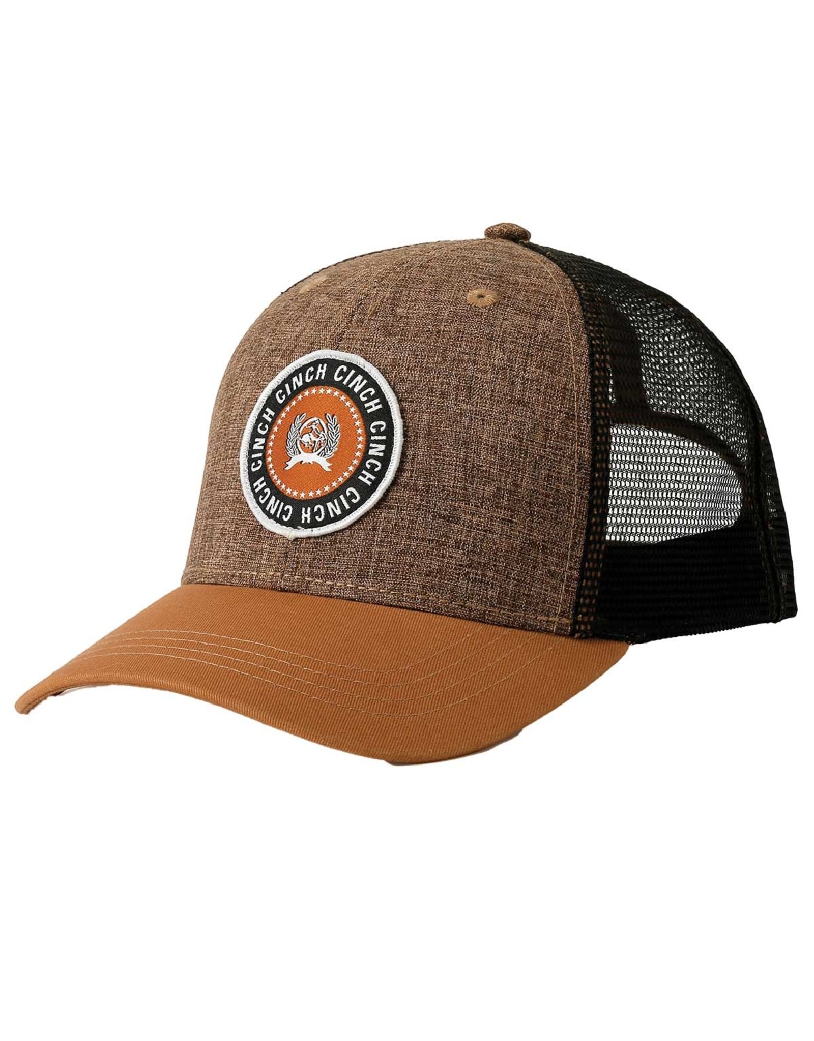 Cinch Cinch Heather Tan Circle Patch Trucker Ball Cap