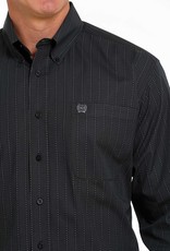 Cinch Mens Cinch Long Sleeve Black Print Western Button Down Shirt