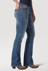 Womens Wrangler Retro Mae Mid Rise Boot Cut Denim Western Riding Jean