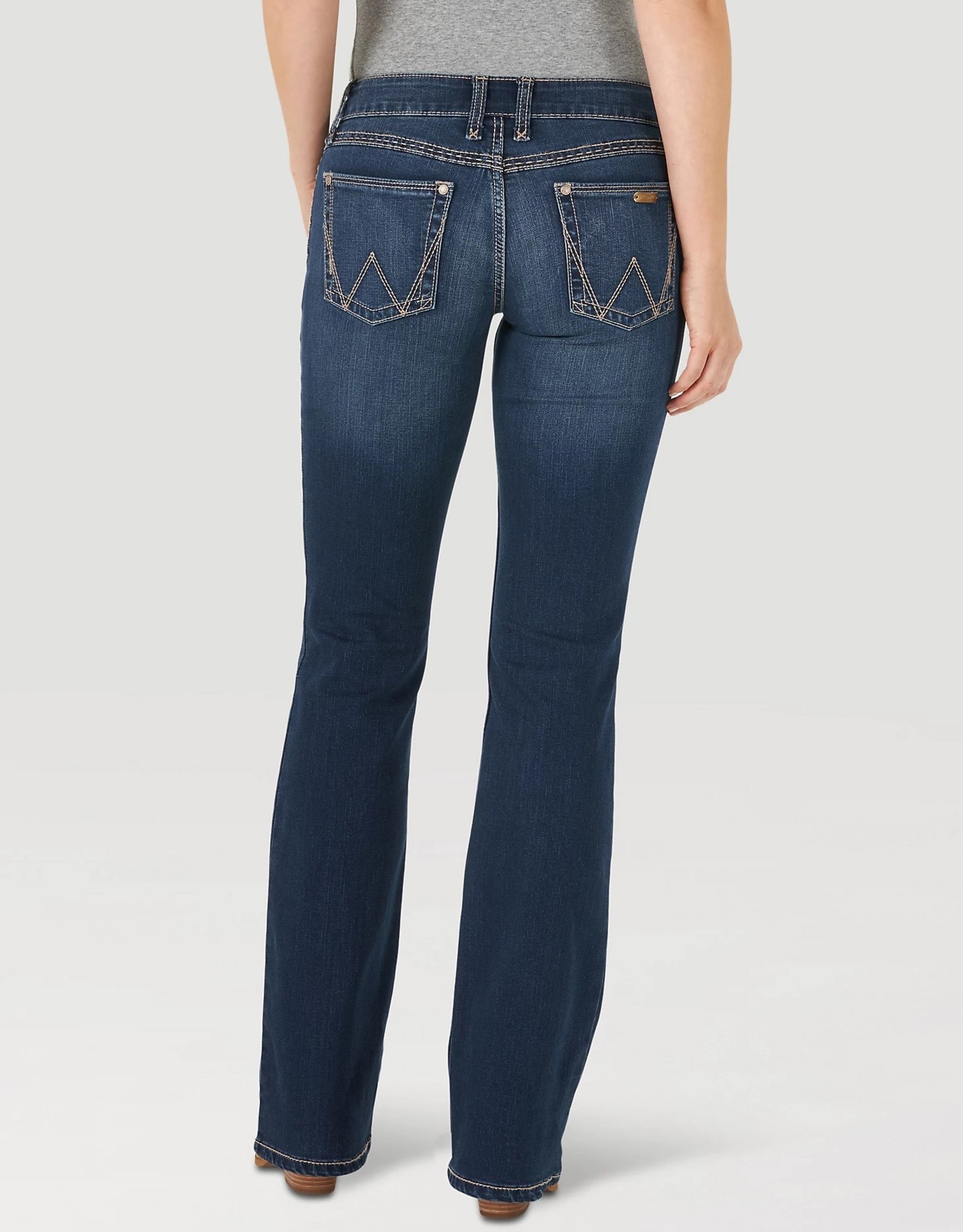 Womens Wrangler Retro Mae Mid Rise Boot Cut Western Riding Jean