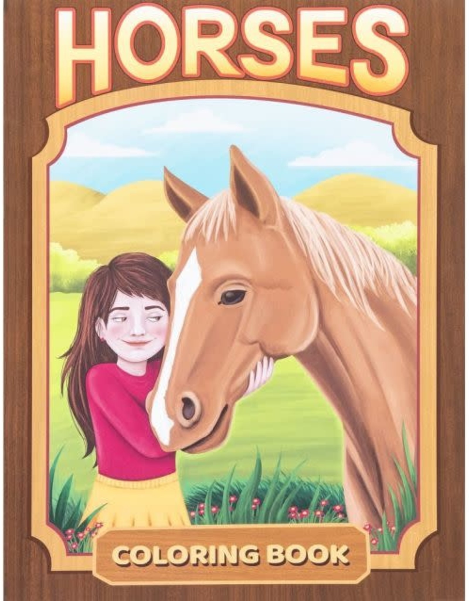 Kids Coloring Book - Horses