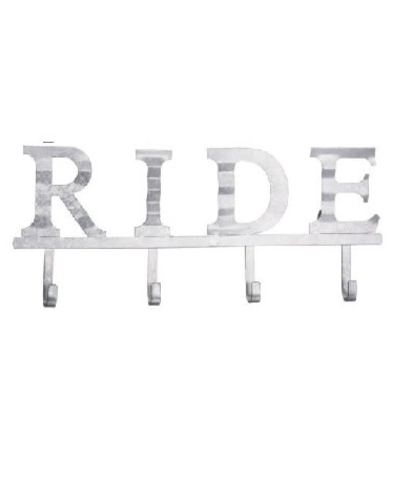 4 Hook Metal Sign RIDE