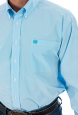 Cinch Cinch Long Sleeve Tencel Stipe Light Blue Western Button Down Shirt
