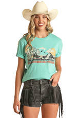 Dale Brisby Turquoise Dale Yeah Graphic Short Sleeve T Shirt