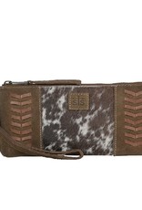 Womens STS Leather Cowhide Saddle Tramp Clutch