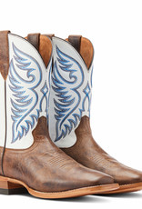 Ariat Ariat Mens Pecan Brown and Cream Wiley Wide Square Toe Western Cowboy Boot