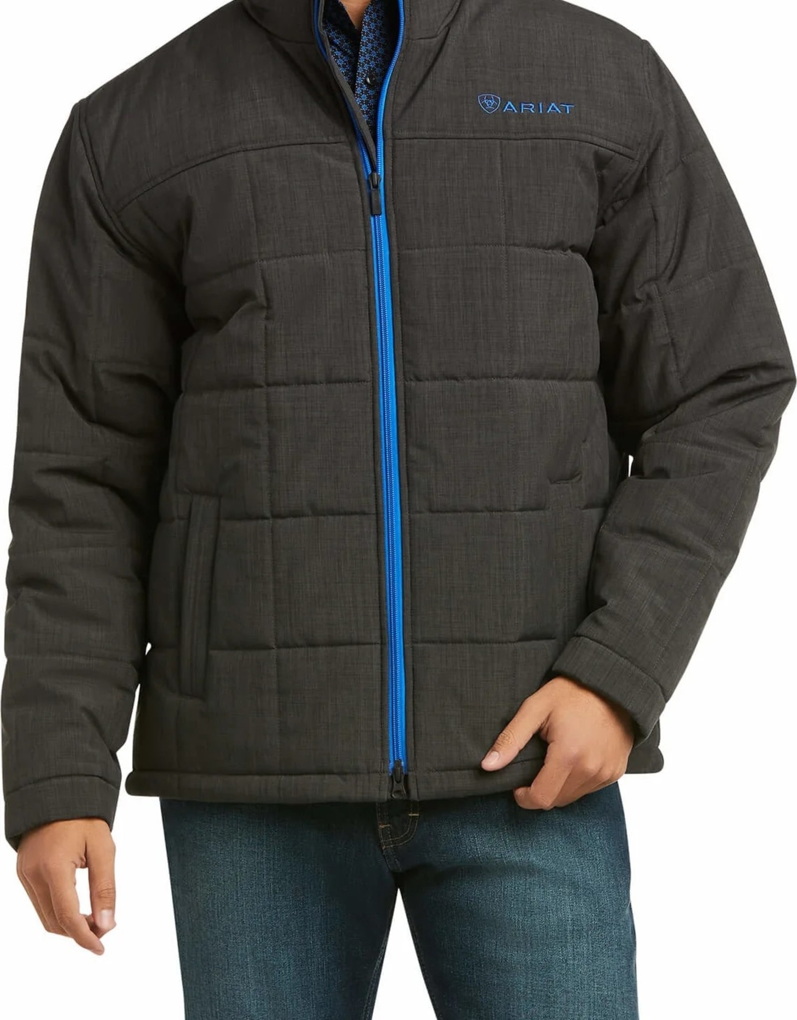 Ariat Mens Concealed Carry Crius Insolated Jacket Charcoal/Cobalt