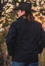 Mens STS Brazos Black Enzyme Bonded  Western Barn Jacket