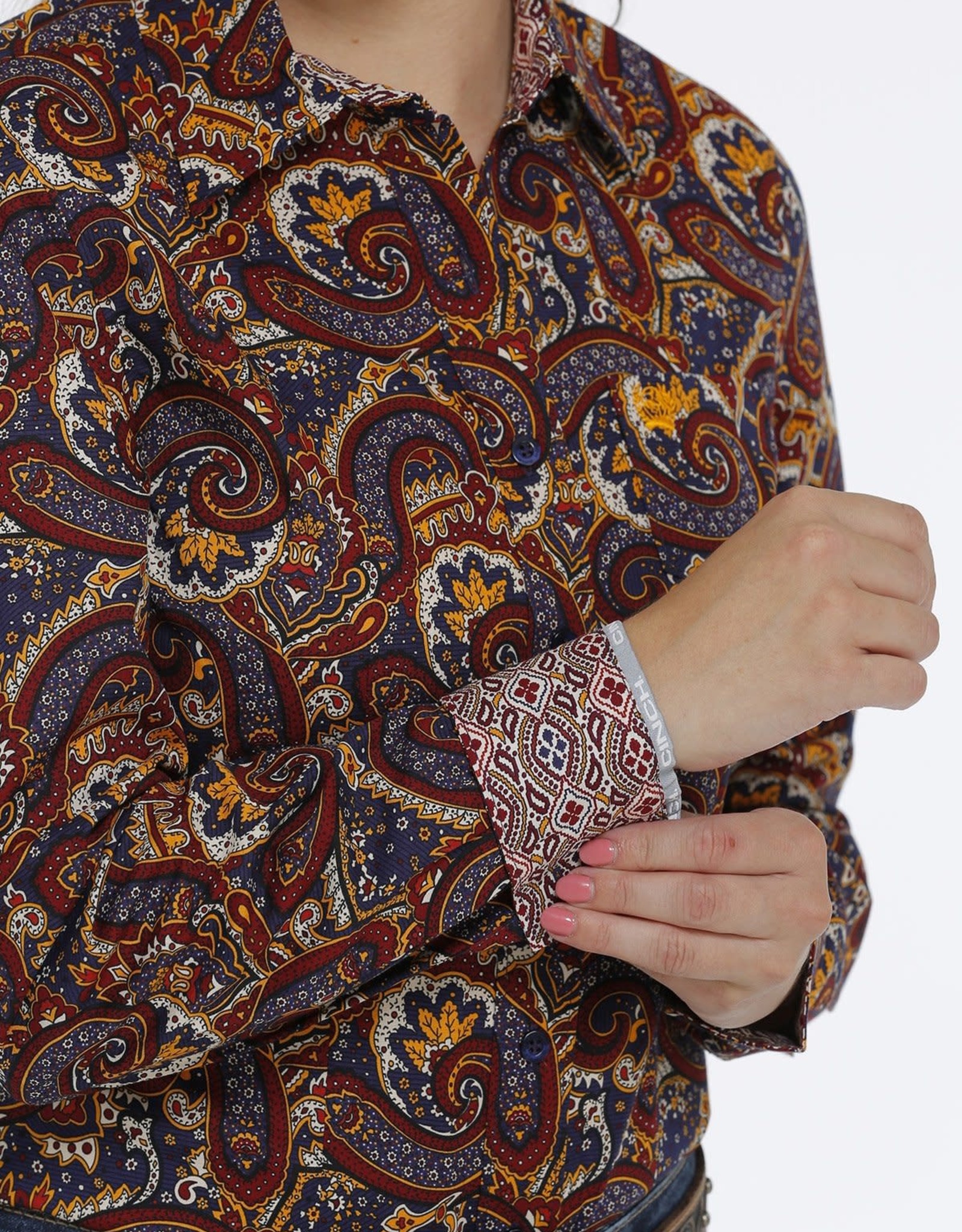 Long Sleeve Paisley Shirt