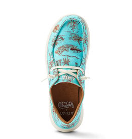 Ariat Womens Ariat Turquoise Western Aloha Hilo Shoe