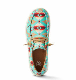 Ariat Womens Ariat Turquoise Saddle Blanket Print Hilo Shoe