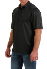 Cinch Mens Cinch Arenaflex Short Sleeve Black Print Polo Shirt