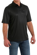 Cinch Mens Cinch Arenaflex Short Sleeve Black Print Polo Shirt