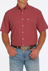Cinch Cinch Men'sArena Flex Red Print Short Sleeve Shirt