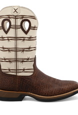 Mens  12" Tech X Twisted X Brown Elephant Print Western Cowboy Boot