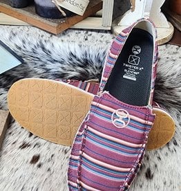 Twisted X Mauve Serape Hooey Slip On Casual Western Shoe