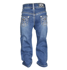 Cowgirl Hardware Girls Infant Toddler Horse Cactus Embroidered Pocket Jeans