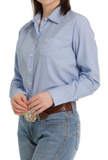 Cinch Womens Cinch Lilac Print  Arena Flex Long Sleeve Button Western Shirt