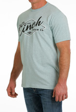 Cinch Mens Cinch Short Sleeve Heather Teal Lead This Life T Shirt