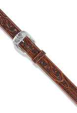 Justin Belt Justin Tan Diamond Embossed Leather Western Belt