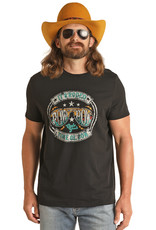 Rock & Roll Denim Black Dale Brisby Graphic Short Sleeve T Shirt