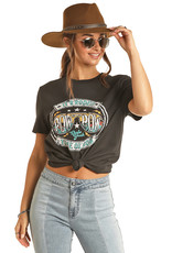 Rock & Roll Denim Black Dale Brisby Graphic Short Sleeve T Shirt