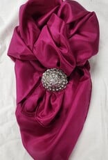 Wild Rag 100% Silk 34.5"x34.5" Solid Fuchsia 8mm wt