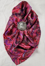 Wild Rag 100% Silk 34.5 x 34.5 Fruit Punch Paisley 12wt