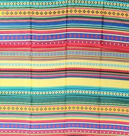 Wild Rags 100% Silk 34.5"x34.5" Southwest Serape  8mm wt