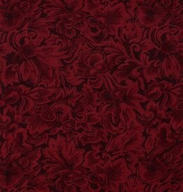 Wild Rag 100% Silk 34.5 x 34.5 Baroque Jacquard Scarlet