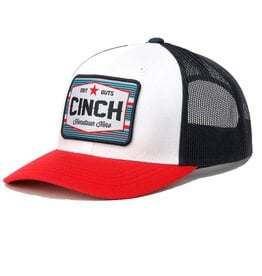 Cinch Cinch Red White Blue Grit Guts Mesh Trucker Ball Cap