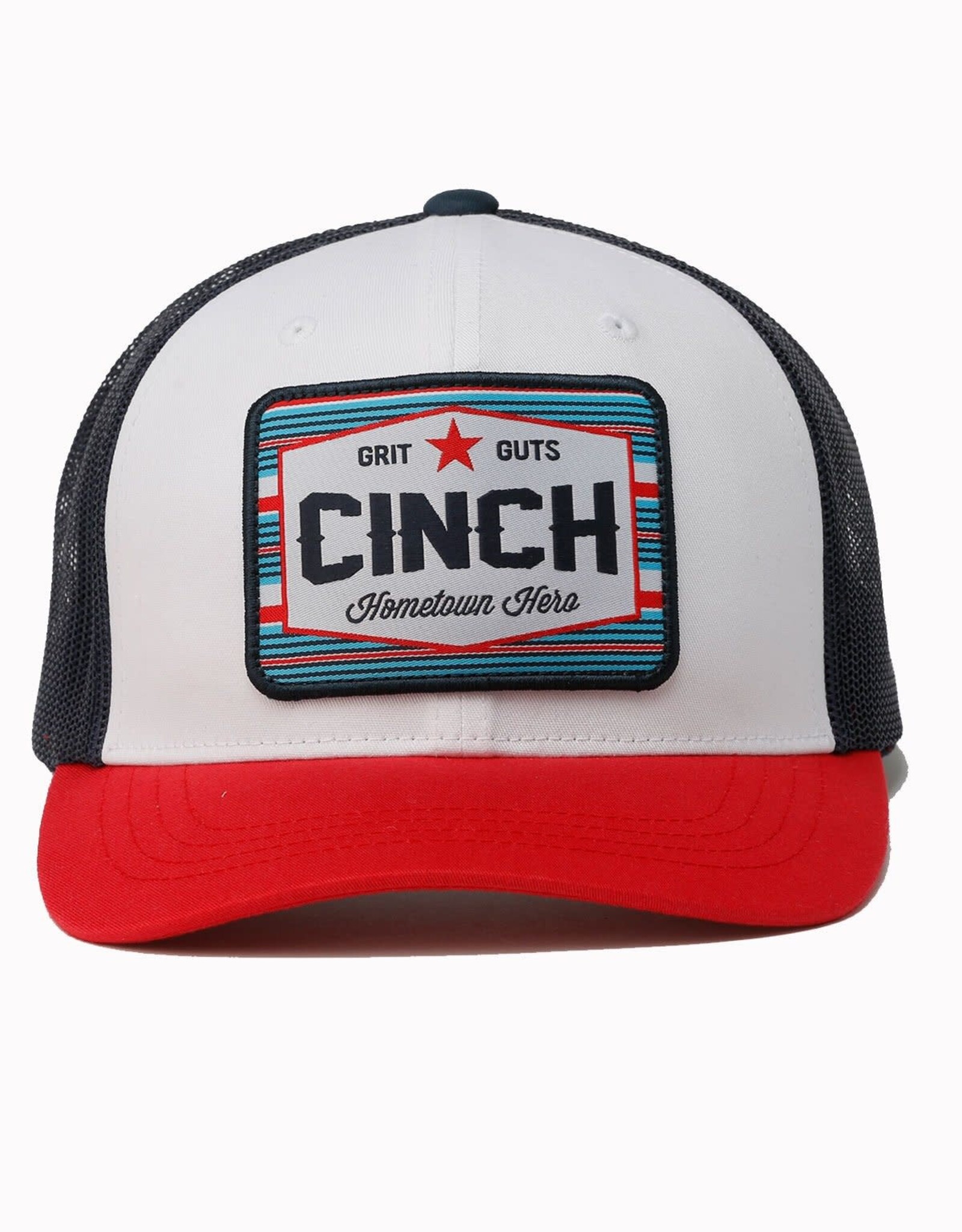Cinch Cinch Red White Blue Grit Guts Mesh Trucker Ball Cap