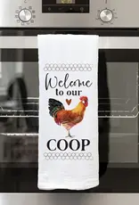 Welcome To Our Coop Tea Towel