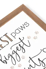 The Smallest Paws Make The Biggest Pawprints On Our Hearts Framed Sign
