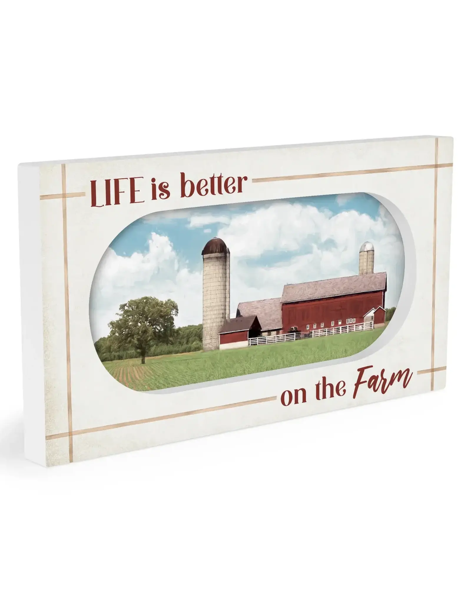 Life Is Better On The Farm Cut Out Wooden Sign