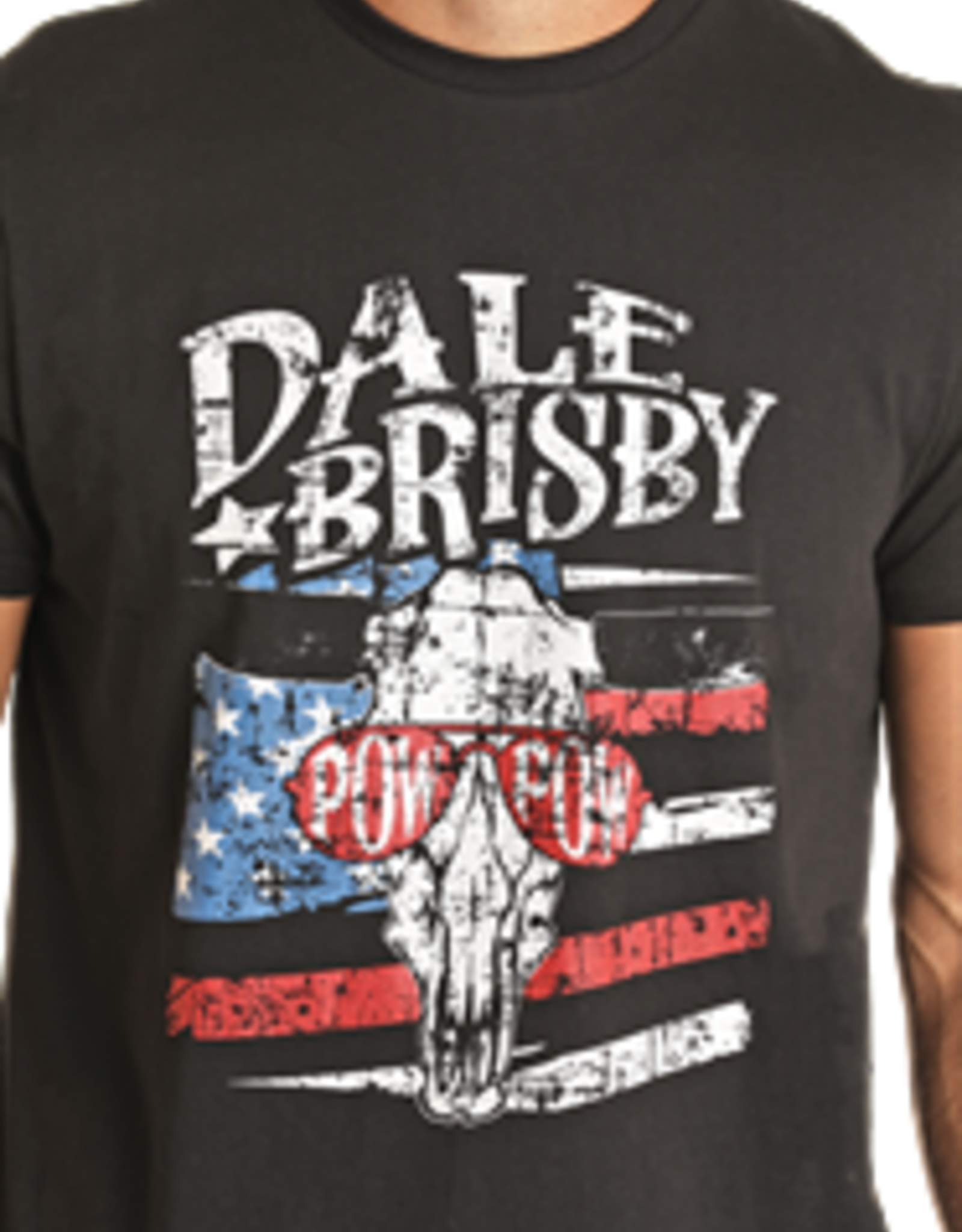 Rock & Roll Denim Black Dale Brisby Pow Pow Short Sleeve T Shirt