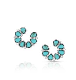 Montana Silversmiths Lucky Seven Turquoise Earrings