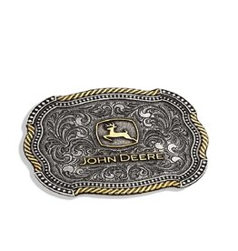 John Deere Scallop Rope Belt Buckle