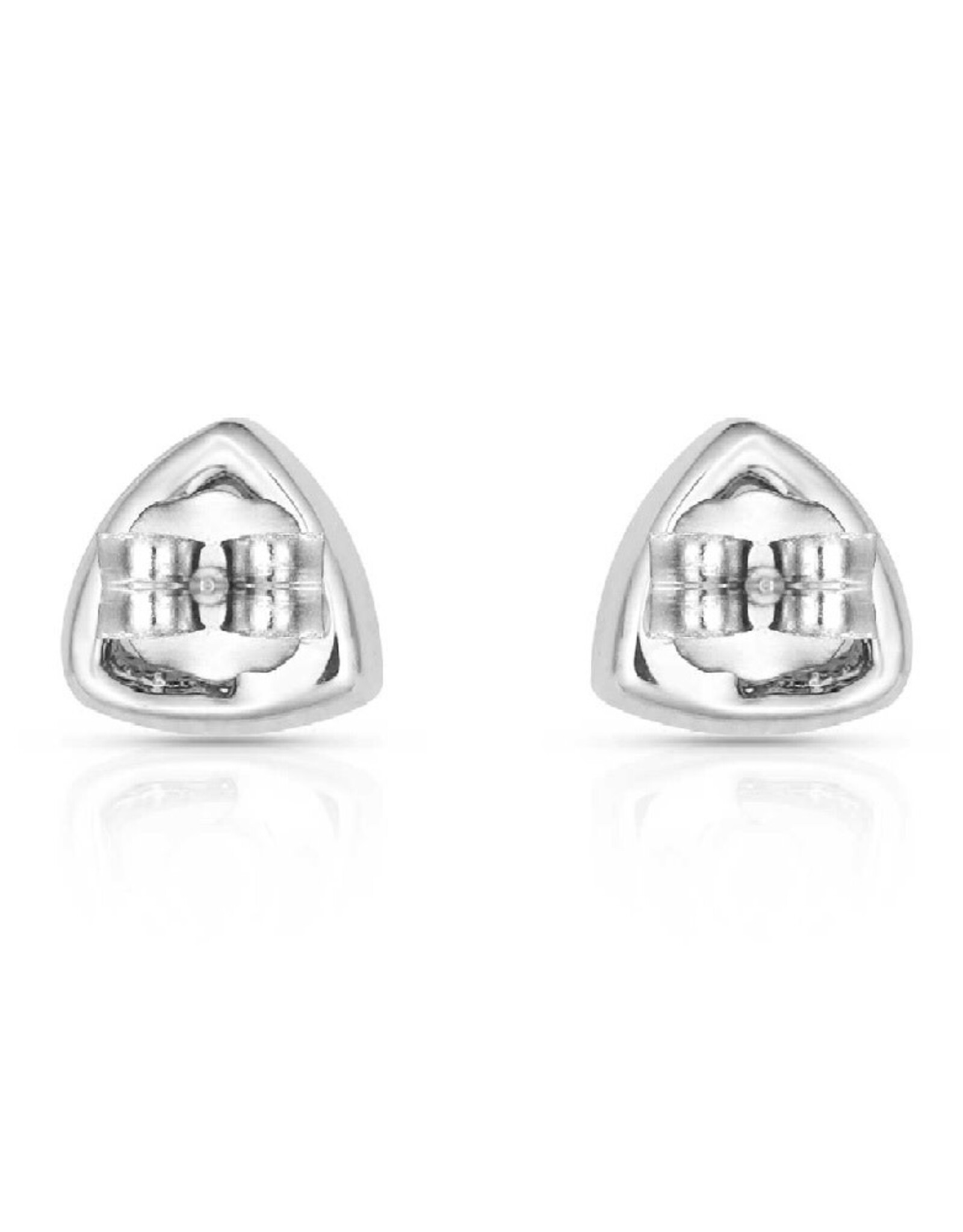 Montana Silversmiths Trillion Cubic Zirconia Solitaire 6.5mm Earring