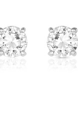 Montana Silversmiths 8mm Round Cubic Zirconia Solitaire Earring