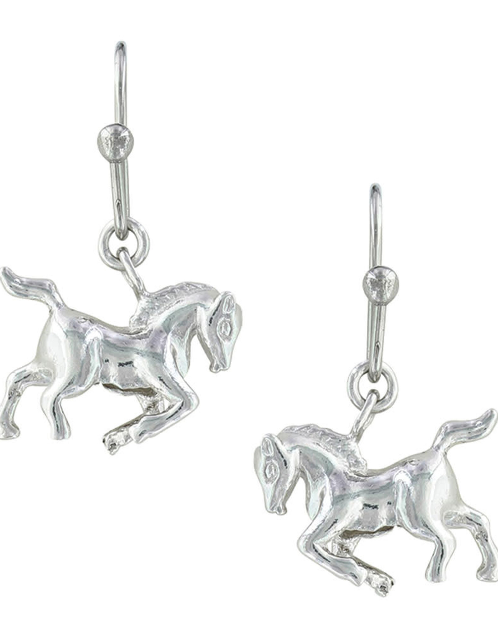 Montana Silversmiths Prancing Horse Cowboy Way Earrings